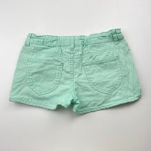 Load image into Gallery viewer, Girls Emerson, green stretch cotton shorts, adjustable, FUC, size 10,  