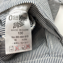 Load image into Gallery viewer, Boys Osh Kosh, striped cotton jacket / coat, GUC, size 7-8,  