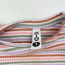 Load image into Gallery viewer, Girls KID, ribbed organic cotton blend top, FUC, size 1,  