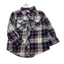 Load image into Gallery viewer, Boys H&amp;T, flannel cotton long sleeve shirt, NEW, size 2,  