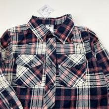Load image into Gallery viewer, Boys H&amp;T, flannel cotton long sleeve shirt, NEW, size 2,  