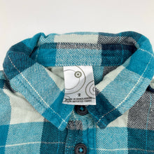 Load image into Gallery viewer, Boys Target, flannel cotton long sleeve shirt, GUC, size 2,  