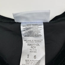 Load image into Gallery viewer, Girls BONNIE JEAN, black &amp; blue long sleeve party dress, EUC, size 6, L: 64cm