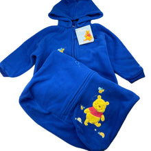 Load image into Gallery viewer, unisex Disney, Winnie the Pooh fleece sleeping bag, detachable hood, L: 84cm, NEW, size 2,  