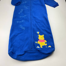 Load image into Gallery viewer, unisex Disney, Winnie the Pooh fleece sleeping bag, detachable hood, L: 84cm, NEW, size 2,  