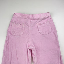 Load image into Gallery viewer, Girls Target, pink corduroy stretch cotton pants, elasticated, Inside leg: 29cm, EUC, size 2,  