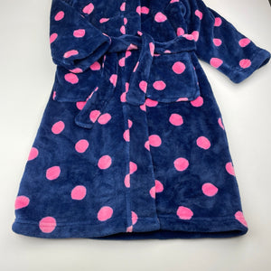 Girls Target, soft fleece dressing gown / bath robe, L: 75cm, EUC, size 5,  