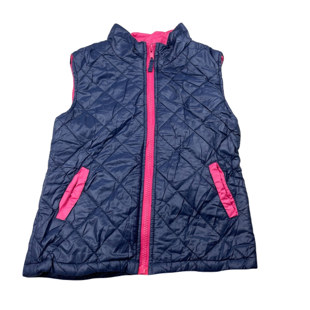 Girls Funky Babe, navy lightweight vest / sleeveless jacket, GUC, size 5,  