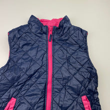 Load image into Gallery viewer, Girls Funky Babe, navy lightweight vest / sleeveless jacket, GUC, size 5,  