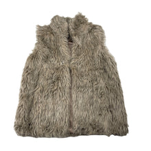Load image into Gallery viewer, Girls Mango, faux fur vest, single hook fastening, GUC, size 5,  