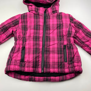 Girls Lily & Dan, fleece lined hooded jacket / coat, EUC, size 2,  