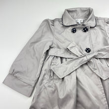 Load image into Gallery viewer, Girls Blue Sky, lightweight silk / polyester jacket, L: 40cm, EUC, size 2,  
