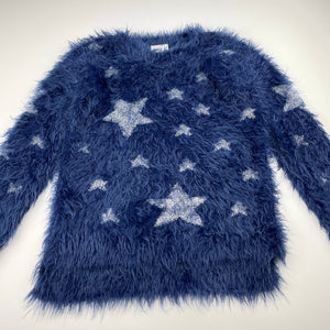 Girls B Collection, soft feel fluffy sweater / jumper, EUC, size 6,  