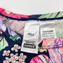 Load image into Gallery viewer, Girls Bonds, colourful floral pyjama top, FUC, size 3,  