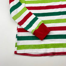 Load image into Gallery viewer, unisex Schmoopy, striped cotton long sleeve pyjama top, GUC, size 7,  