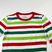 Load image into Gallery viewer, unisex Schmoopy, striped cotton long sleeve pyjama top, GUC, size 7,  