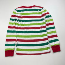Load image into Gallery viewer, unisex Schmoopy, striped cotton long sleeve pyjama top, GUC, size 7,  