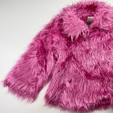 Load image into Gallery viewer, Girls Pumpkin Patch, vintage faux fur jacket, 4 hook fasten, FUC, size 2,  