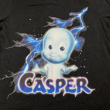 Load image into Gallery viewer, unisex Casper, black cotton tee / top, GUC, size 6,  
