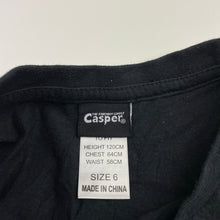 Load image into Gallery viewer, unisex Casper, black cotton tee / top, GUC, size 6,  