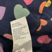 Load image into Gallery viewer, Girls Anko, fleece lined zip hoodie sweater, hearts, GUC, size 3,  
