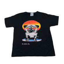 Load image into Gallery viewer, Boys Yasbek, black cotton tee / top, dog, Sz: M, armpit to armpit: 35cm, EUC, size 4-5,  