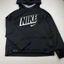 Load image into Gallery viewer, unisex Nike, Dri-Fit fleece lined hoodie sweater, pilling, FUC, size 8-9,  