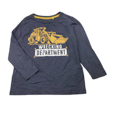 Load image into Gallery viewer, Boys Favourites, cotton long sleeve tee / top, digger, EUC, size 4,  