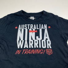 Load image into Gallery viewer, unisex AS Colour, navy cotton tee / top, ninja warrior, GUC, size 8,  