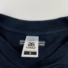 Load image into Gallery viewer, unisex AS Colour, navy cotton tee / top, ninja warrior, GUC, size 8,  