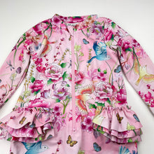 Load image into Gallery viewer, Girls Bebe by Minihaha, floral long sleeve swim one-piece, EUC, size 1,  