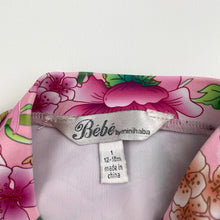 Load image into Gallery viewer, Girls Bebe by Minihaha, floral long sleeve swim one-piece, EUC, size 1,  