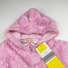 Load image into Gallery viewer, Girls Higgledee, pink soft fleece zip coverall / romper, NEW, size 2,  