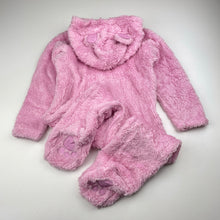 Load image into Gallery viewer, Girls Higgledee, pink soft fleece zip coverall / romper, NEW, size 2,  