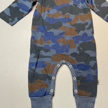 Load image into Gallery viewer, Boys Milk &amp; Masuki, organic cotton camo print romper, NEW, size 0,  