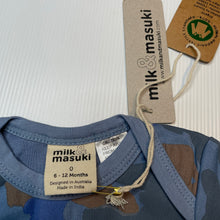 Load image into Gallery viewer, Boys Milk &amp; Masuki, organic cotton camo print romper, NEW, size 0,  