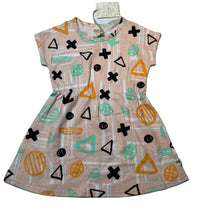 Load image into Gallery viewer, Girls Milk &amp; Masuki, organic cotton short sleeve dress, NEW, size 2, L: 51cm