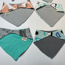 Load image into Gallery viewer, Unisex Milk &amp; Masuki, set of 6 organic cotton bibs, NEW, size 00-0,  