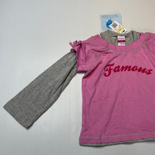 Load image into Gallery viewer, Girls H&amp;T, cotton long sleeve top, NEW, size 2,  