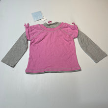 Load image into Gallery viewer, Girls H&amp;T, cotton long sleeve top, NEW, size 2,  
