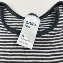 Load image into Gallery viewer, Unisex Anko, soft cotton bodysuit / romper, GUC, size 0,  