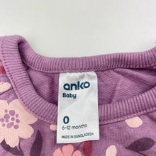 Load image into Gallery viewer, Girls Anko, floral cotton lightweight sweater / top, EUC, size 0,  