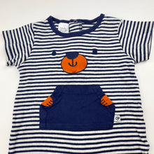 Load image into Gallery viewer, Boys Ollies Place, striped soft cotton romper, GUC, size 0,  