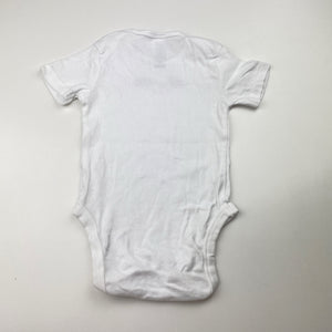 Unisex Dymples, organic cotton bodysuit / romper, yak, EUC, size 00,  