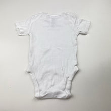 Load image into Gallery viewer, Unisex Dymples, organic cotton bodysuit / romper, narwhal, EUC, size 00,  