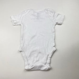 Unisex Dymples, organic cotton bodysuit / romper, narwhal, EUC, size 00,  