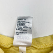 Load image into Gallery viewer, Unisex Anko, yellow cotton tee / top, sun, GUC, size 00,  