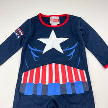 Load image into Gallery viewer, Boys Marvel, Captain America romper, EUC, size 00,  