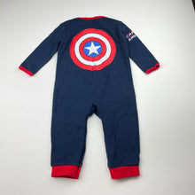 Load image into Gallery viewer, Boys Marvel, Captain America romper, EUC, size 00,  