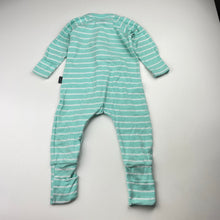 Load image into Gallery viewer, Unisex Bonds, striped zip wondersuit / zippy / romper, EUC, size 00,  